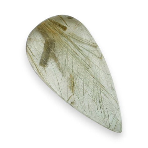 Quartz with rutile cabochon 36x18 mm no 108