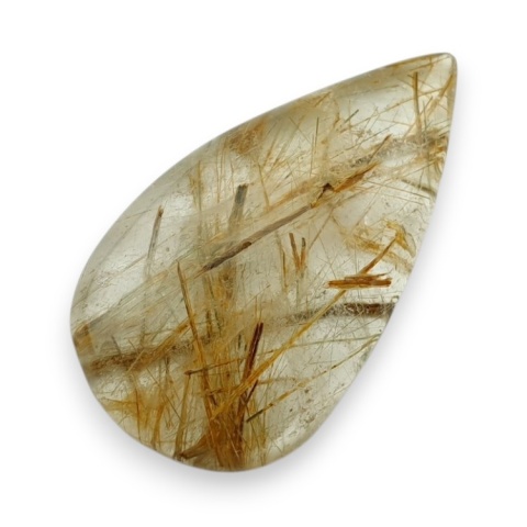 Quartz with rutile cabochon 36x20 mm no 116