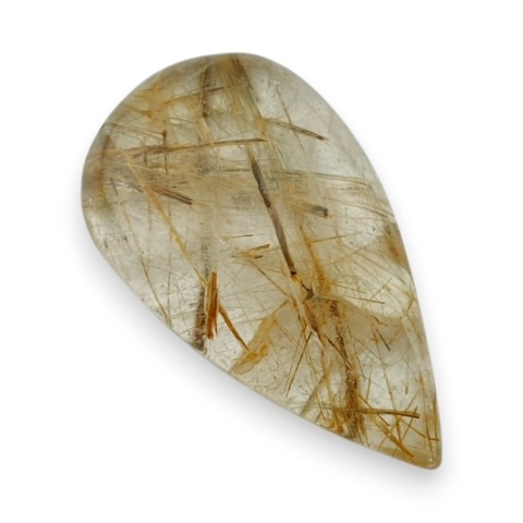 Quartz with rutile cabochon 36x20 mm no 116