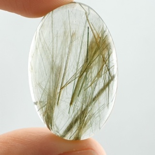 Kwarc z rutylem kaboszon 36x22 mm nr 115