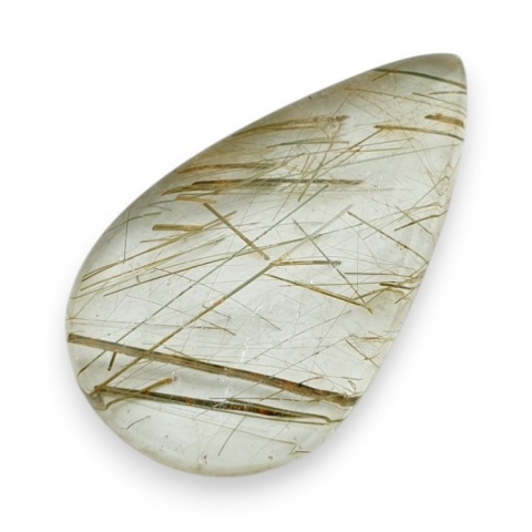 Quartz with rutile cabochon 37x22 mm no 106