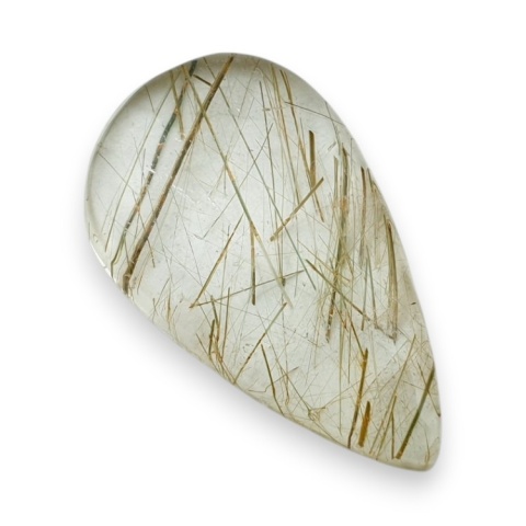 Quartz with rutile cabochon 37x22 mm no 106