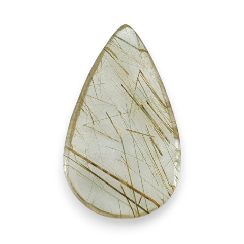 Quartz with rutile cabochon 37x22 mm no 106