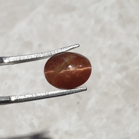 Scapolite cat's eye cabochon 10x8 mm no 222