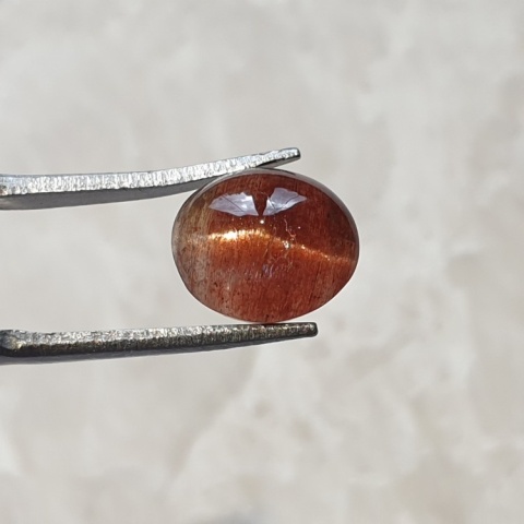 Scapolite cat's eye cabochon 10x9 mm no 156
