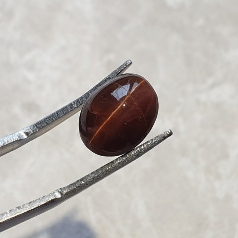 Scapolite cat's eye cabochon 11x9 mm no 107