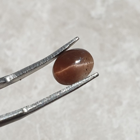 Scapolite cat's eye cabochon 9x7 mm no 272