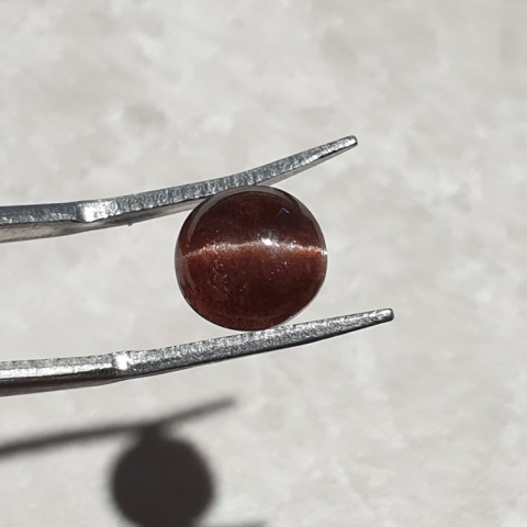 Scapolite cat's eye cabochon fi 9x mm no 271