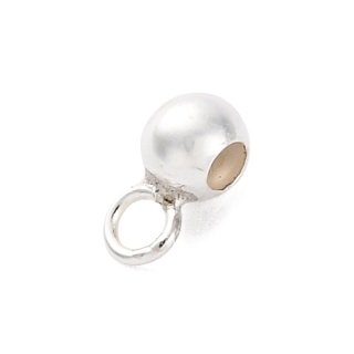 Stoper z silikonem i oczkiem srebro 925 5,5x3x2,5mm 1 szt