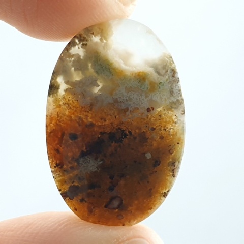 Agat mszysty z indonezjii kaboszon 26x17 mm nr 65