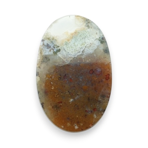 Agat mszysty z indonezjii kaboszon 26x17 mm nr 65