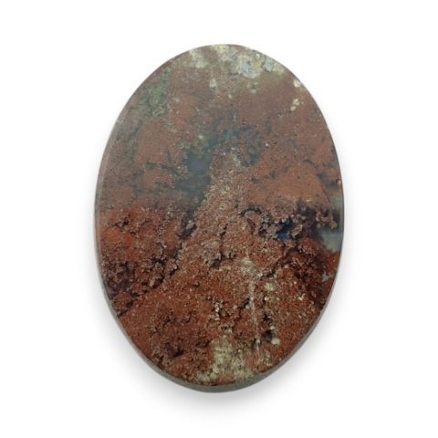Indonesian moss agate cabochon 31x22 mm no 58