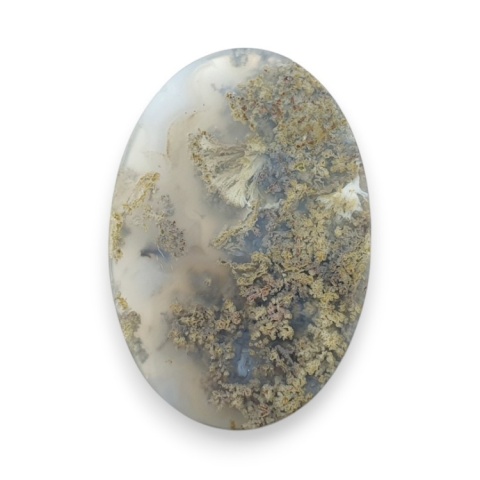 Indonesian moss agate cabochon 35x24 mm no 8