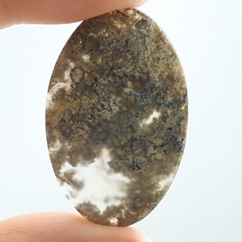 Agat mszysty z indonezjii kaboszon 37x23 mm nr 18