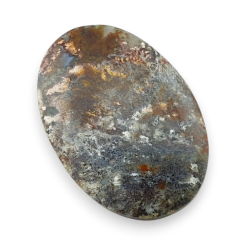 Indonesian moss agate cabochon 37x25 mm no 36