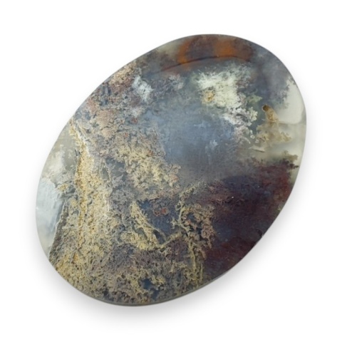 Indonesian moss agate cabochon 37x27 mm no 13