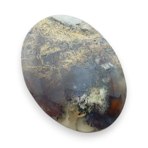 Indonesian moss agate cabochon 37x27 mm no 13