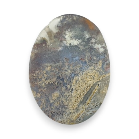 Indonesian moss agate cabochon 37x27 mm no 13
