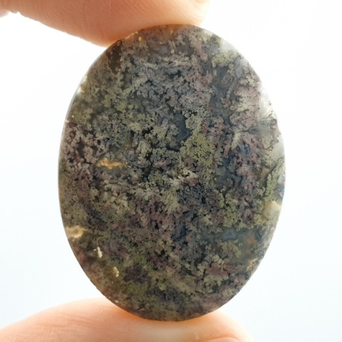 Agat mszysty z indonezjii kaboszon 37x28 mm nr 45