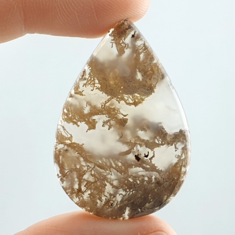 Agat mszysty z indonezjii kaboszon 39x27 mm nr 37