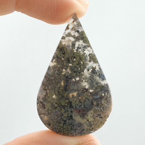 Agat mszysty z indonezjii kaboszon 40x25 mm nr 55