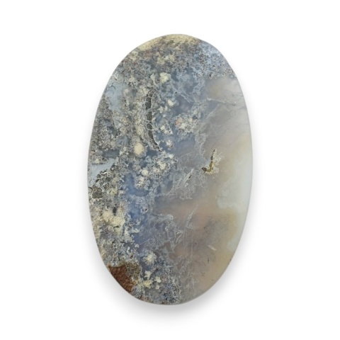 Indonesian moss agate cabochon 43x26 mm no 32
