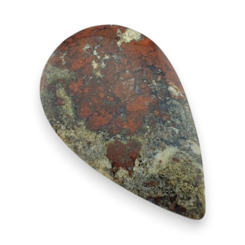 Indonesian moss agate cabochon 44x26 mm no 48