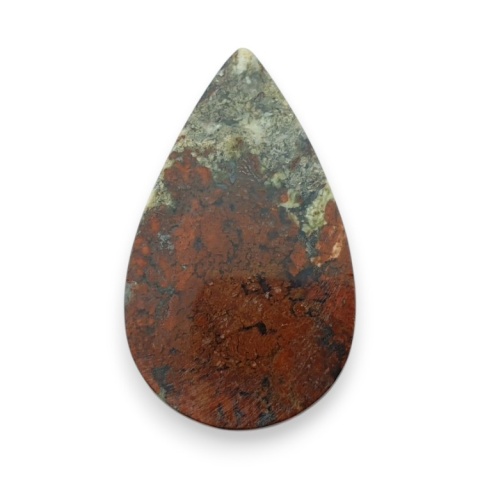 Indonesian moss agate cabochon 44x26 mm no 48