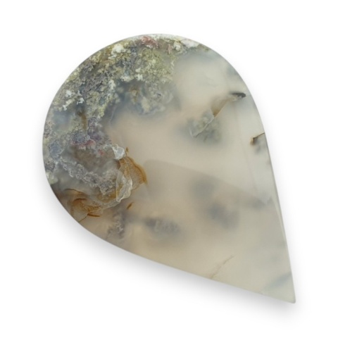 Indonesian moss agate cabochon 44x30 mm no 30