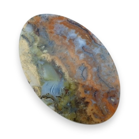 Indonesian moss agate cabochon 45x29 mm no 3