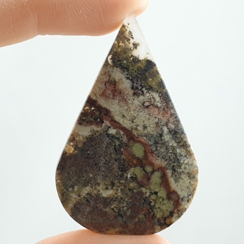 Agat mszysty z indonezjii kaboszon 46x30 mm nr 31