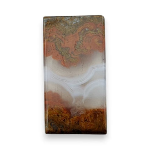 Seam agate cabochon 25x13 mm no 56