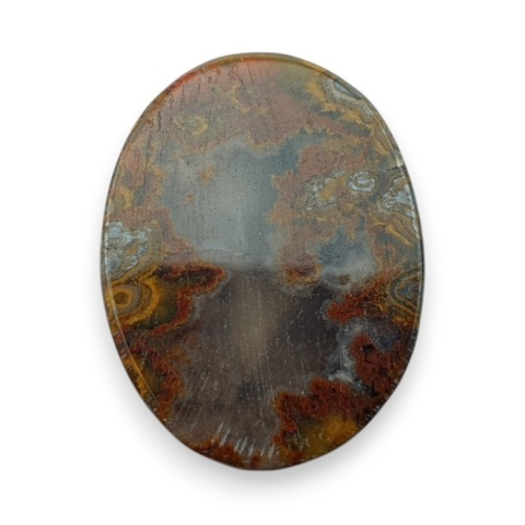 Seam agate cabochon 25x19 mm no 63