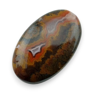 Agat seam kaboszon 30x19 mm nr 55