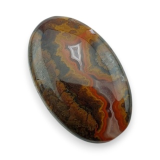 Agat seam kaboszon 30x19 mm nr 55