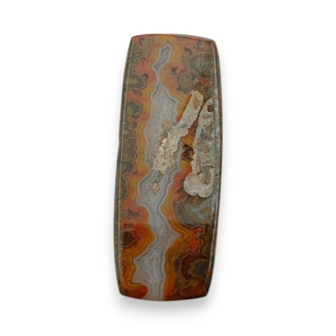 Seam agate cabochon 33x13 mm no 15