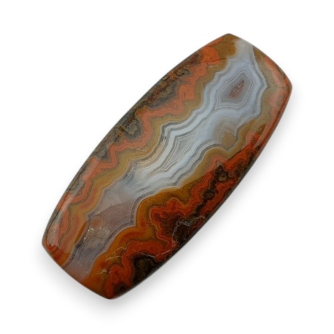 Seam agate cabochon 34x15 mm no 54