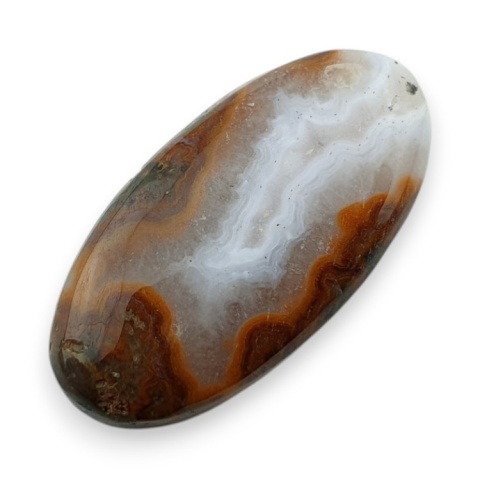 Seam agate cabochon 36x19 mm no 19