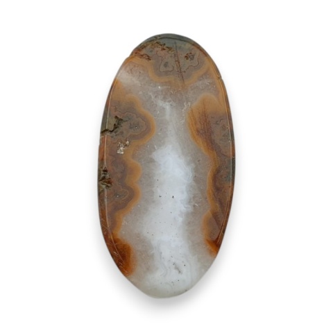 Seam agate cabochon 36x19 mm no 19