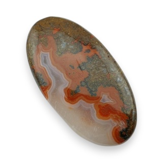 Agat seam kaboszon 36x19 mm nr 8