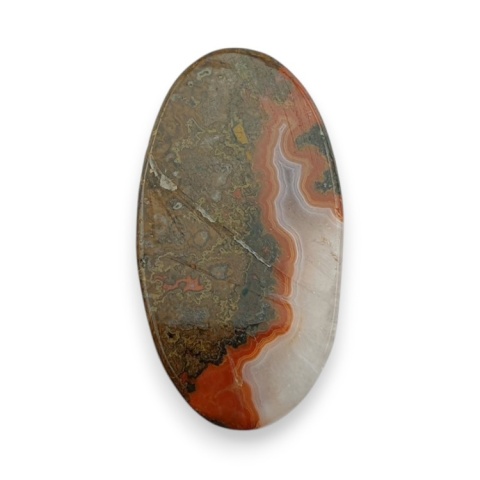 Agat seam kaboszon 36x19 mm nr 8