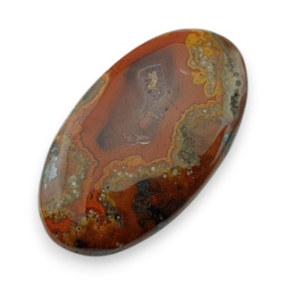 Agat seam kaboszon 37x21 mm nr 38