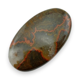 Agat seam kaboszon 40x23 mm nr 33