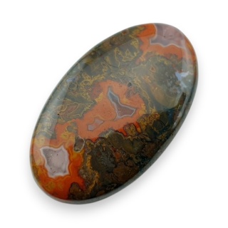 Agat seam kaboszon 40x24 mm nr 7