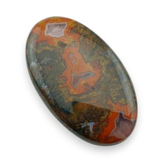 Agat seam kaboszon 40x24 mm nr 7