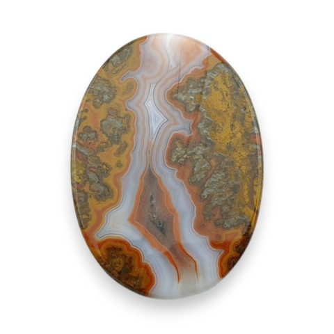 Seam agate cabochon 40x28 mm no 30