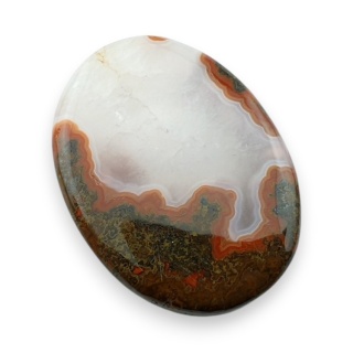 Agat seam kaboszon 40x30 mm nr 13