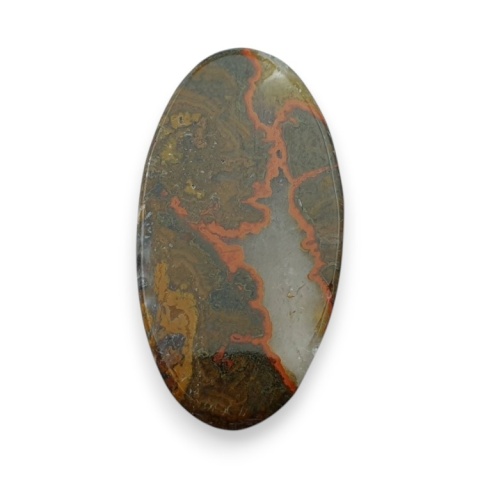 Agat seam kaboszon 41x22 mm nr 17