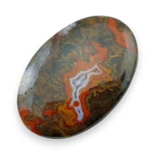 Agat seam kaboszon 43x29 mm nr 9