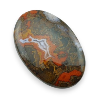 Agat seam kaboszon 43x29 mm nr 9